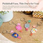 YOPPIX 12PCS Pickleball Keychain Gifts for Women, Pickleball Party Gifts Decorations for Players Sports Lovers Team Party Favors