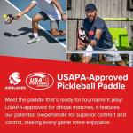 AirBlades Peacemaker Pickleball Paddle – USAPA Approved, T700 Carbon Fiber, Patented Slopehandle, Honeycomb Core, Friction Paint, Edgeless Design, Thermoformed, Deluxe Carry Case