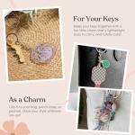 YOPPIX 12PCS Pickleball Keychain Gifts for Women, Pickleball Party Gifts Decorations for Players Sports Lovers Team Party Favors