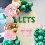 Lets Partee Balloons Banner Lets Partee Golf Decoration for Bridal Shower Bachelorette Party Decor Country Club Pickleball Golf Tennis