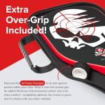AirBlades Peacemaker Pickleball Paddle – USAPA Approved, T700 Carbon Fiber, Patented Slopehandle, Honeycomb Core, Friction Paint, Edgeless Design, Thermoformed, Deluxe Carry Case