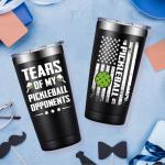 DOEARTE Pickleball Gifts for Men Women - Christmas Gifts for Pickleball Lovers - Great Pickleballs Gift Ideas for Birthday - 20oz Pickleballs Accessories Tumbler