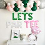 Lets Partee Balloons Banner Lets Partee Golf Decoration for Bridal Shower Bachelorette Party Decor Country Club Pickleball Golf Tennis