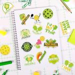 A1diee Funny Pickleball Sticker Roll - 1000Pcs Pickleball Lovers Pickle Paddle Gifts Sports Themed Waterproof Vinyl Aesthetic Decals Gifts for Teens Water Bottles Scrapbook Laptop Luggage Tumbler