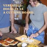 DWATAN Pickleball Court Charcuterie Board with Net, Funny Valentine's Day Pickleball Gifts for Men & Women, 2-in-1 Bamboo Serving Tray & Cutting Board, Pickleball Kitchen Decorations