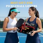 DWATAN Pickleball Court Charcuterie Board with Net, Funny Valentine's Day Pickleball Gifts for Men & Women, 2-in-1 Bamboo Serving Tray & Cutting Board, Pickleball Kitchen Decorations