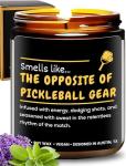 Funny Pickleball Candle, Pickleball Gifts for Girls Teenager, Cool Sports Themed Gift Ideas for Players, Coach, Teens, Teams, Athletes, Moms, Christmas, Birthday, Special Occasions, Gift-Ready