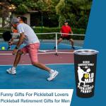 CYYFXKA Pickleball Tumbler, Funny Pickleball Gifts for Men, 20 oz Stainless Steel Vacuum Insulated Coffee Cup Double Wall Travel Mug