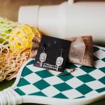 House of Morgan Pewter - Handmade Pickleball Gifts - Pickleball Paddle Earrings (Pickleball Earrings)