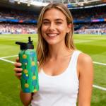 32oz Pickleball Water Bottle Insulated Vacuum Stainless Steel Tumbler Travel Mugs With Straw for Game Sport,Pickleball Accessories