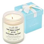 Kosmickiss Pickleball Gifts for Women Men-Unique Pickle Ball Accessories-Handmade Lavender Scented Soy Wax Candle-Funny Sports Gift for Pickleball Lovers, Players, Athletes, Friends