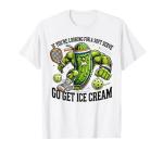 Funny Pickleball Lover Pun with a Pickle Playing Pickle Ball T-Shirt