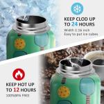 32oz Pickleball Water Bottle Insulated Vacuum Stainless Steel Tumbler Travel Mugs With Straw for Game Sport,Pickleball Accessories