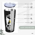 CYYFXKA Pickleball Tumbler, Funny Pickleball Gifts for Men, 20 oz Stainless Steel Vacuum Insulated Coffee Cup Double Wall Travel Mug