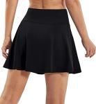 Ewedoos Tennis Skirt Womens Skorts with Pockets Shorts Tennis Skirts for Women Athletic Golf Running Pickleball Black
