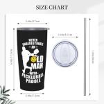 CYYFXKA Pickleball Tumbler, Funny Pickleball Gifts for Men, 20 oz Stainless Steel Vacuum Insulated Coffee Cup Double Wall Travel Mug