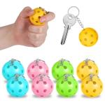 Gsbnjuy 8 Pack Pickleball Keychain Set Fun Purse Charms Gifts Mini Pickleball Lovers Key Chain Ornament Cute Tennis Ball Keychain for Men Women Sports Team Accessories Party Backpack Decor