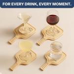 Pickleball Paddle Drink Coasters Set of 4 – Funny Excuses Gift for Pickleball Lovers, Men & Women – Premium Birch Wood Coasters, Gift-Ready Box for Birthdays, Mother’s & Father’s Day, or Game Nights