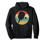 Retro Pickleball Paddle Hoodie Sweatshirt