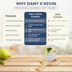 Pickleball Paddle Drink Coasters Set of 4 – Funny Excuses Gift for Pickleball Lovers, Men & Women – Premium Birch Wood Coasters, Gift-Ready Box for Birthdays, Mother’s & Father’s Day, or Game Nights