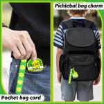 Eyourlife 12Pcs Pickleball Ribbon Keychain, 5.5 in Pickleball Wristlet Lanyard keychain With 2.75 in PVC DIY Name Id Pickleball Card For Boys Girls Pickleball Sports Eenthusiast Game Day Team Gift