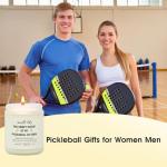 Kosmickiss Pickleball Gifts for Women Men-Unique Pickle Ball Accessories-Handmade Lavender Scented Soy Wax Candle-Funny Sports Gift for Pickleball Lovers, Players, Athletes, Friends