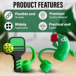 Pickleball Drink Toppers – Silicone Dust-Proof Cup Covers for 30 & 40oz Tumblers, Cute Court-Themed Accessories & Gifts, BPA-Free Reusable Sip Protectors