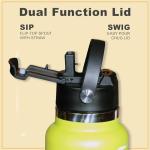 Maui Pickleball Co.™ Pickleball Water Bottle Pickleball Gifts 32oz Insulated Stainless Steel Water Bottle Funny PIckleball Accessories Sip/Straw Lid, Men and Women