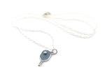 Sterling Silver Pickleball Paddle Necklace – Handmade Sports Pendant – 18" Chain, Gift-Ready Jewelry