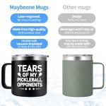 Maybeone Pickleball Gifts for Men Women - Gifts for Pickle ball Lovers Him Her - Coffee Mug 14oz