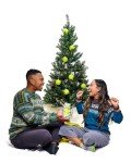 TILTECH Pickleball Ornament, Life-Size Pickleball Christmas Ornament for Christmas Tree, Funny Pickleball Gift, Pickleball Decorations for Pickleball Lovers, Sports Christmas Decor, 3-Pack