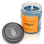 Blue Balls - Blueberry Scented Candle - Funny- 6 Ounce Jar Candle