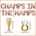 Champs In The Hamps Letter Balloon Bridal Shower Balloon Banner Bachelorette Party Decor Country Club Pickleball Golf Tennis Hamptons