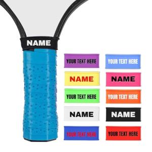 2PCS Pickleball Paddle Name Bands Personalized Silicone Pickleball Grip Bands,Custom Pickleball Bands for Racquetball Tennis Baseball Racket