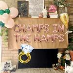 Champs In The Hamps Letter Balloon Bridal Shower Balloon Banner Bachelorette Party Decor Country Club Pickleball Golf Tennis Hamptons