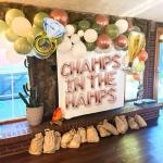 Champs In The Hamps Letter Balloon Bridal Shower Balloon Banner Bachelorette Party Decor Country Club Pickleball Golf Tennis Hamptons