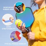 2PCS Pickleball Paddle Name Bands Personalized Silicone Pickleball Grip Bands,Custom Pickleball Bands for Racquetball Tennis Baseball Racket