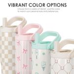 SANDJEST Pickleball Stainless Steel Straw Lid Tumbler 30oz with Carry Handle for Women Girls Adults, Insulated Travel Coffee Cup, Gift for Sports Outdoor Workout Christmas Birthday (Mint)