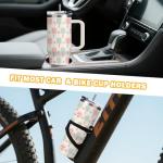 Pickleball Gifts for Women 30oz Pink Pickleball Water Bottle Stainless Steel Tumbler with Handle and Straws, Travel Insulated Coffee Mugs, Leak-Proof, Birthday Christmas for Pickleballs Lovers Cups