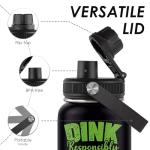 WWHSAI Pickleball Water Bottle 32oz | Insulated Stainless Steel Travel Tumbler with Lid Leak-Proof Keep Hot or Cold, BPA-Free |Dink Responsibly Gifts for Pickleball Lovers