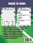 Pickleball Activity Book for Adults: Funny Challenging Puzzle Games, Trivia, Word Searches, Sudoku, Cryptograms, Amazing Facts, & More - for Sports Lovers Fans