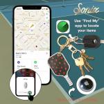 Sonix Keychain Case Compatible with Apple AirTags | Protective Cover Keychain | Pickleball Raspberry