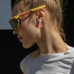 Madison Tyler Pickleball Earrings for Women | Football Mom Earrings | Sport Racket Earrings for Women | Cute Statement Earrings for Women | Fun Earrings Dangling Jewelry