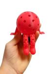 Funny Gift & Desk Ornament | Flexible Pickleball with Arms & Legs | Perfect for Pickleball Players, Coaches, and Enthusiasts (Red)