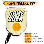 Uoffice5 Custom Pickleball Paddle Cover Personalized Paddle Case with Design You Photo Text Customized Neoprene Racket Protection with Pocket and Handle Strap Fits Most Rackets - 9.06x11.81 Inches