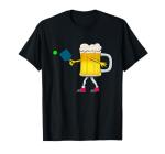 Beer Mug Playing Pickleball T-Shirt