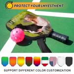 Uoffice5 Custom Pickleball Paddle Cover Personalized Paddle Case with Design You Photo Text Customized Neoprene Racket Protection with Pocket and Handle Strap Fits Most Rackets - 9.06x11.81 Inches