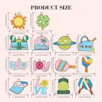 Hikio 30 PCS Pickleball Charms for Jewelry Making Bulk Enamel Charms for Necklace Bracelet Earrings Making DIY Crafts(14 Styles, Random style)