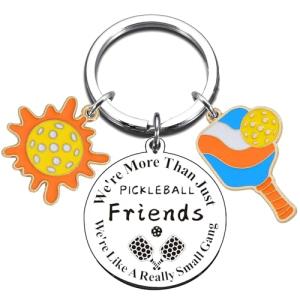 Pickleball Gifts for Best Friends Sports Lovers Keychain for Christmas Birthday Graduation Funny Gifts for Coach Pickleball Players Fans Teens Women Men Pickle Ball Themed Jewelry Sport Gift Ideas