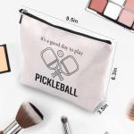 Funny Pickleball Gift Set - Scented Candle & Cosmetic Bag - Pickleball Gifts for Women, Men, Players, Coaches - Gag Gift for Birthday, Valentine's Day, Stocking Stuffers, Pickleball Enthusiasts